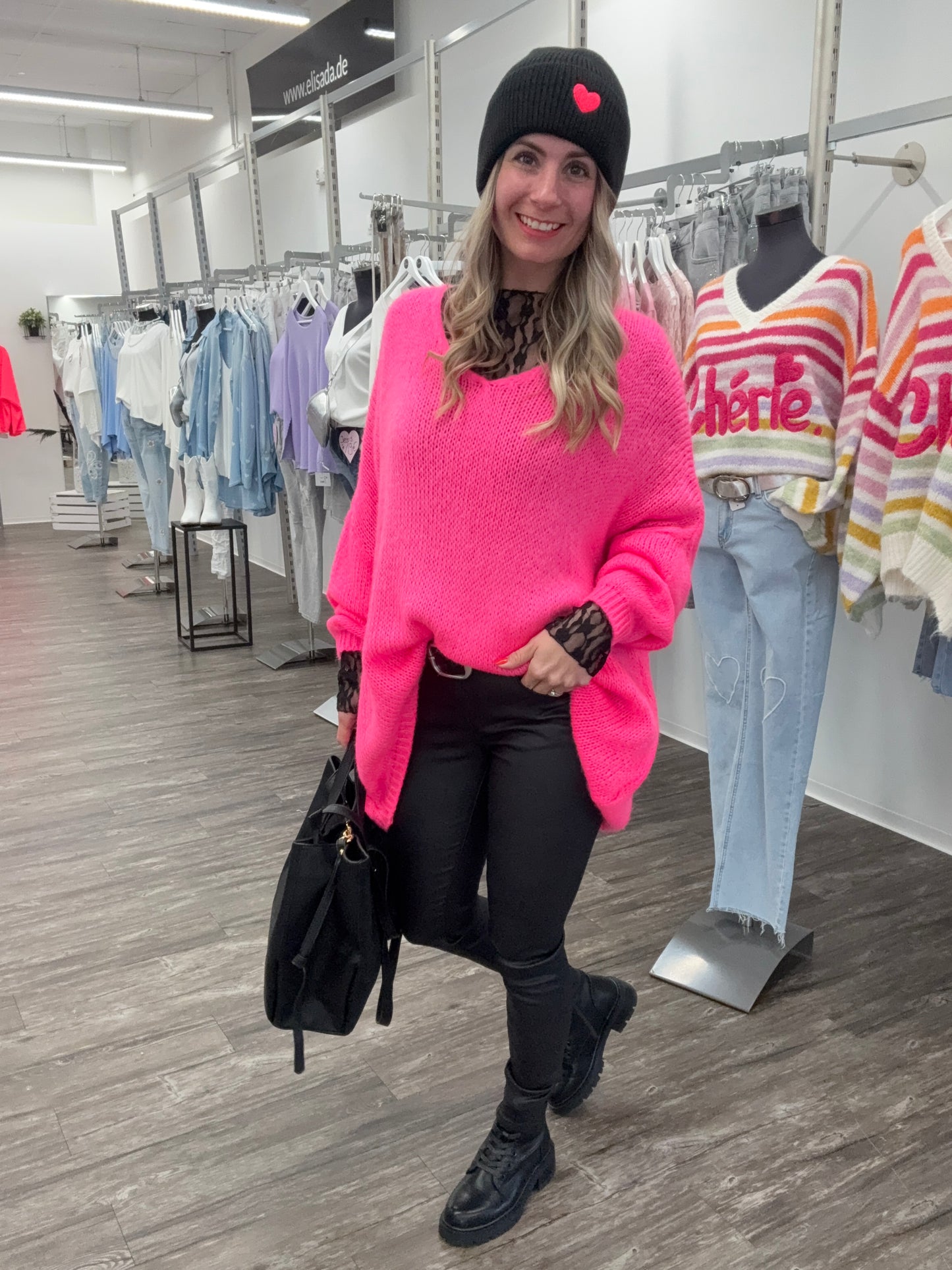 Pullover neonpink, Gr. 38-44/46