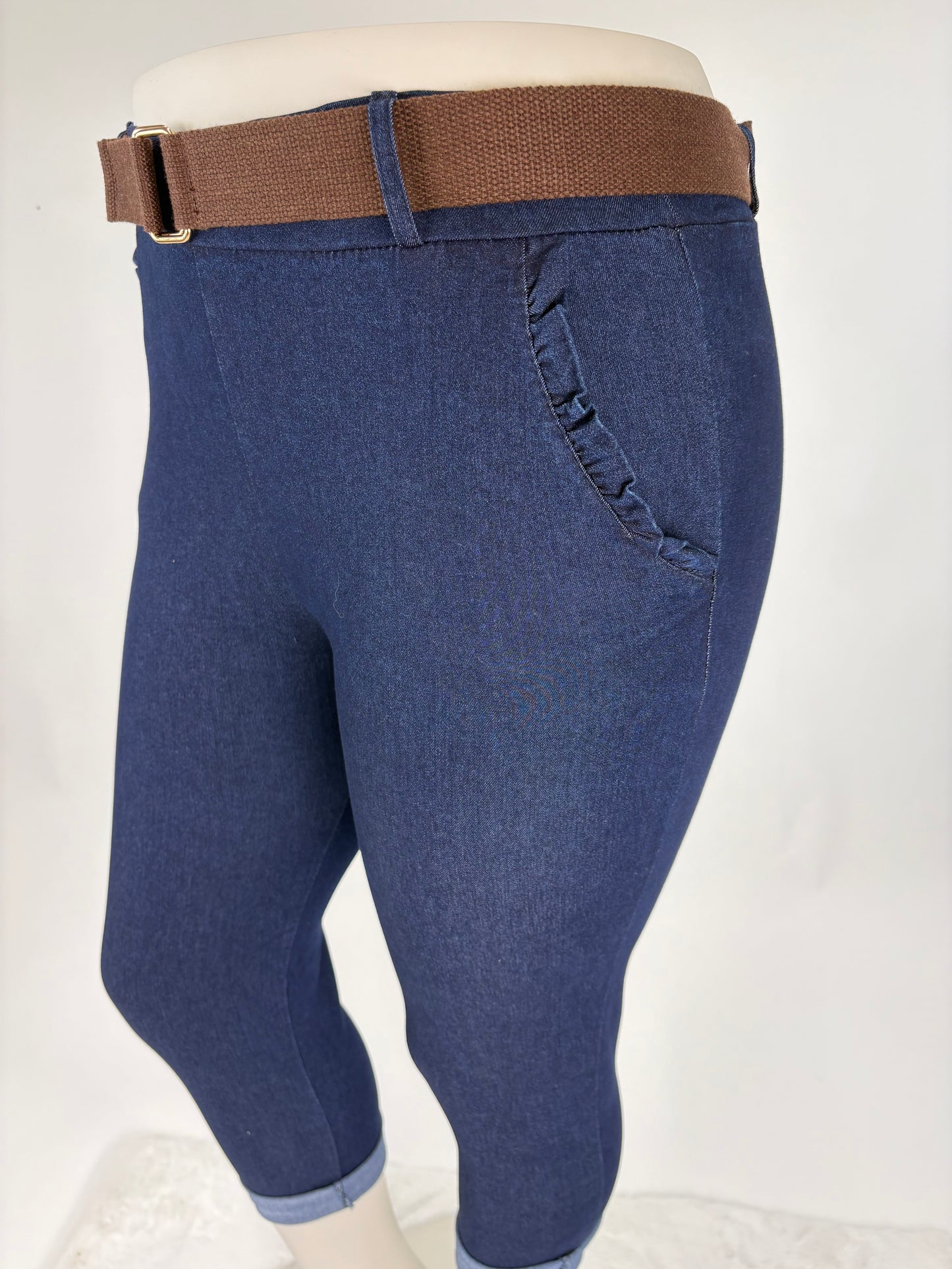 Jeans-Anzug Blazer und Hose Set , Gr. 36-44