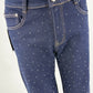 Straight Leg Jeans Glitzer blau, Gr. 36-46