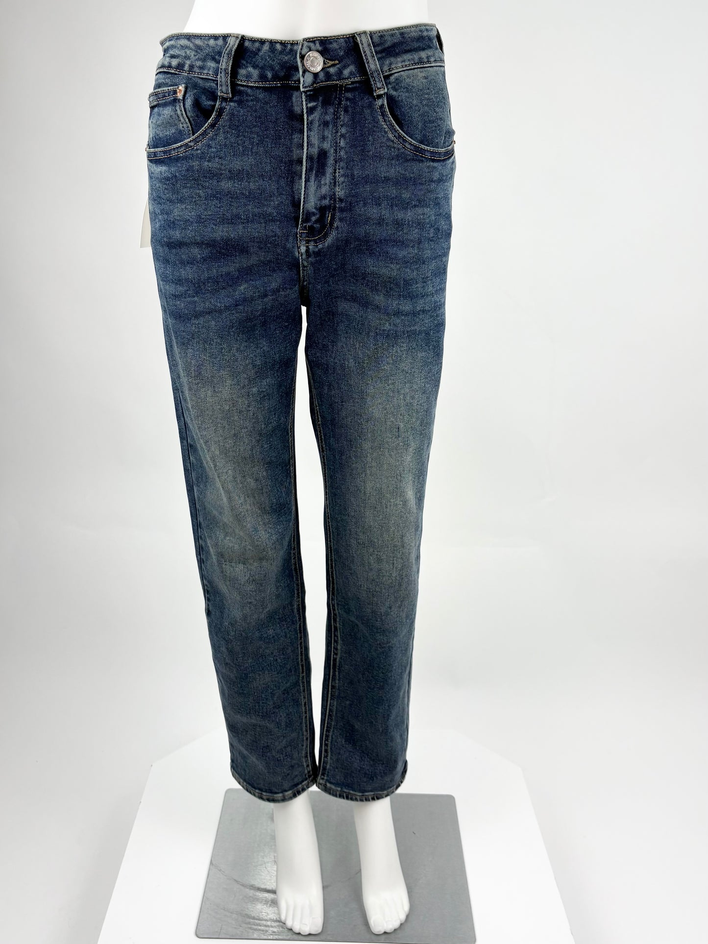 Straight Leg Jeans blau, Gr. 36-46