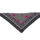 Dreieckstuch grau/fuchsia