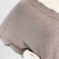 Stickpullover Oversize mit V-Ausschnitt taupe, Gr. 36-42