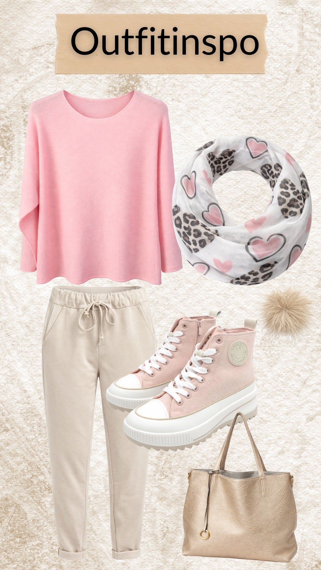 High-Top Sneaker rosa, Gr. 36-41