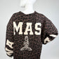 Oversized Leopard Print Sweatshirt "NAMASTE" Gr. 38-44