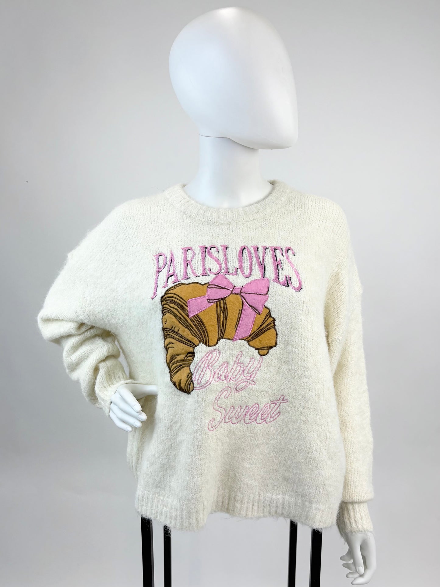 Pullover Croissant hellbeige, Gr. 36-42