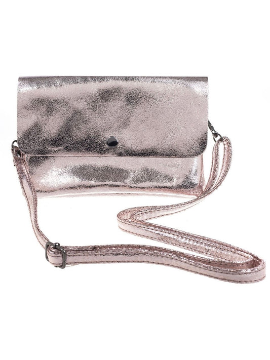 Crossbody Tasche – Metallic Rosé