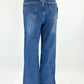 Wide-Leg Jeans Fransen blau, Gr. 34-40