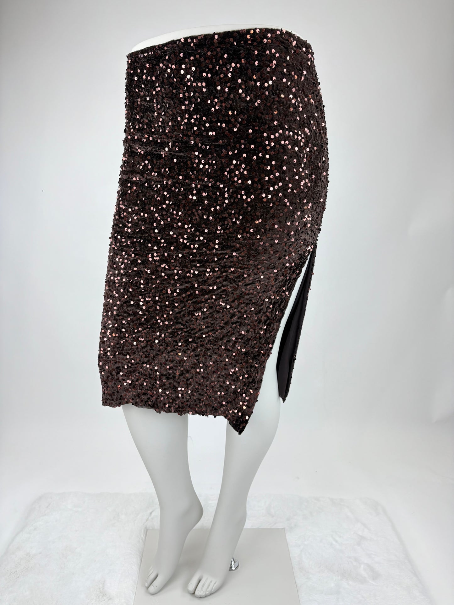 Bleistiftrock mit  Pailletten, Gr. 36/38 Gr. 38/40