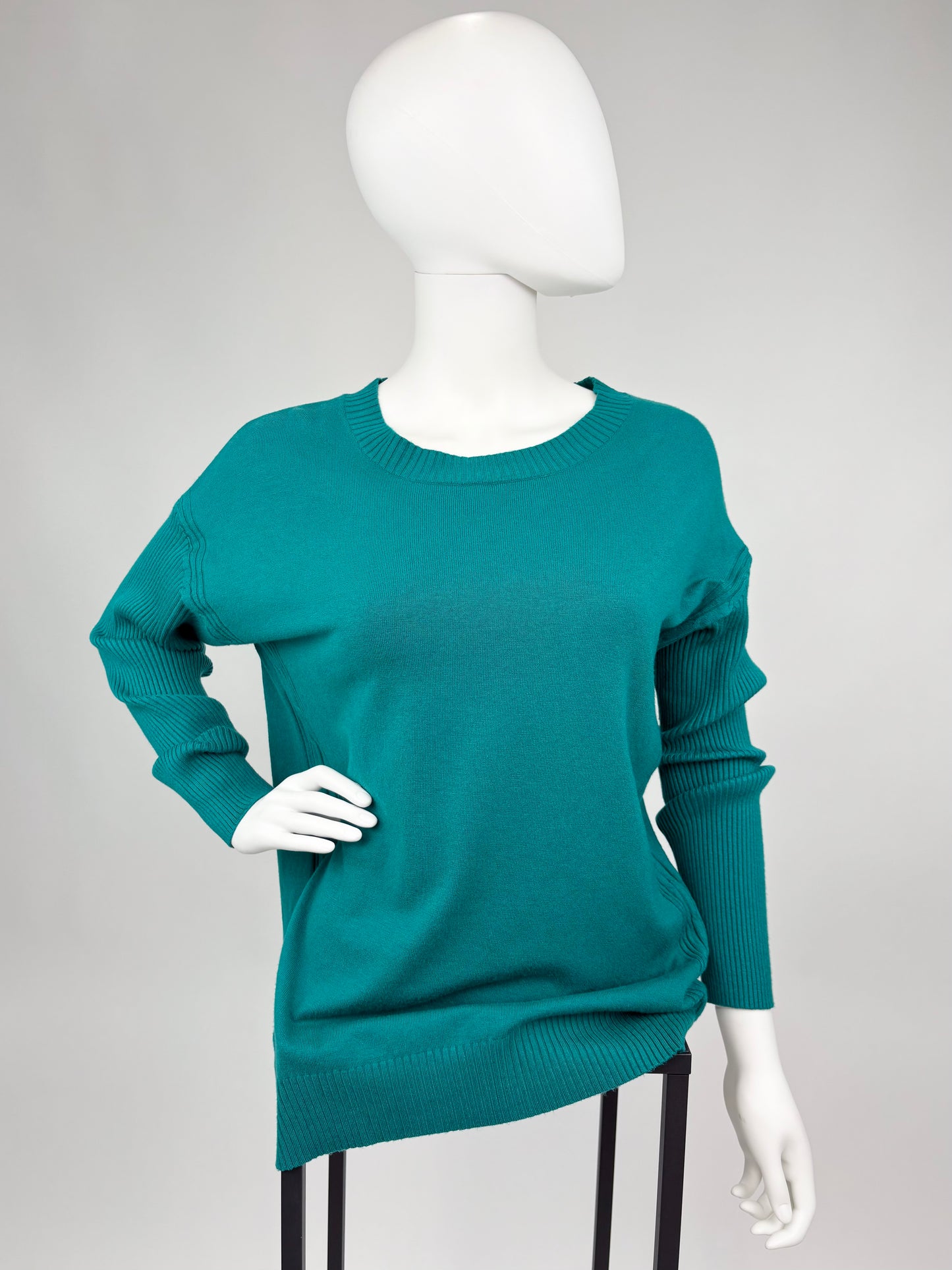 Strickpullover petrol, Gr. 36-42