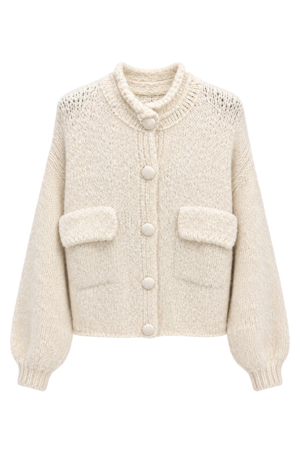 Strickjacke creme, Gr. 38-44