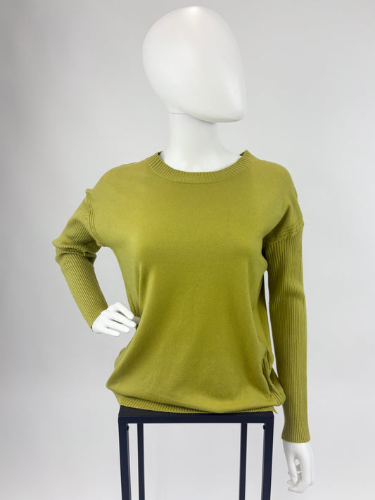 Strickpullover Limette, Gr. 36-42