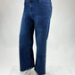 Straight Leg Jeans Glitzer dunkelblau , Gr. 42 & 44
