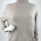 Rollkragenpullover taupe , Gr. 34-38 , 40-44