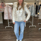 Steppjacke perlweiß, Gr. 36-42