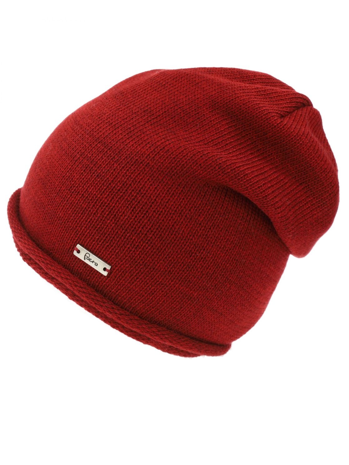Kuschelige Beanie Mütze bordeaux