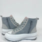 Stylische High-Top Sneaker mit Chunky-Sohle & rosa Akzenten
