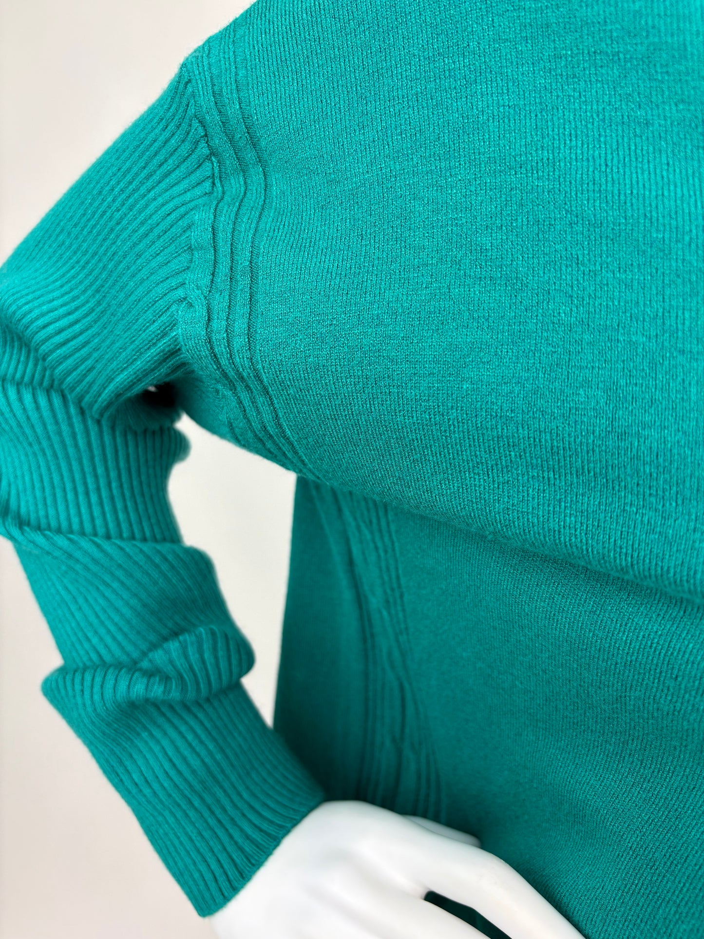 Strickpullover petrol, Gr. 36-42
