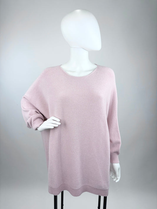 Feinstrickpullover rosa, Gr. 38-44