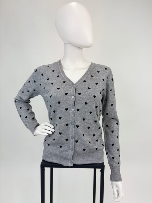 Cardigan Herz versch. Farben, Gr. 36-40