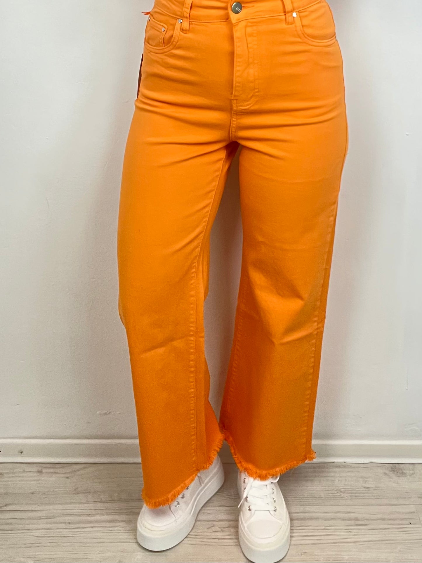 Palazzo-Jeans "Frühling" orange