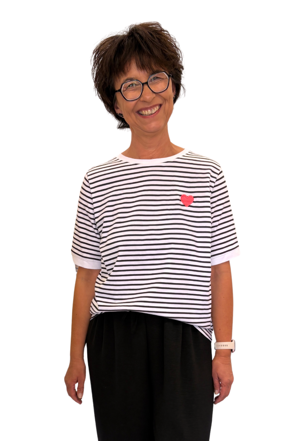 Shirt „Herzmoment“ schwarz, Gr. 34-40