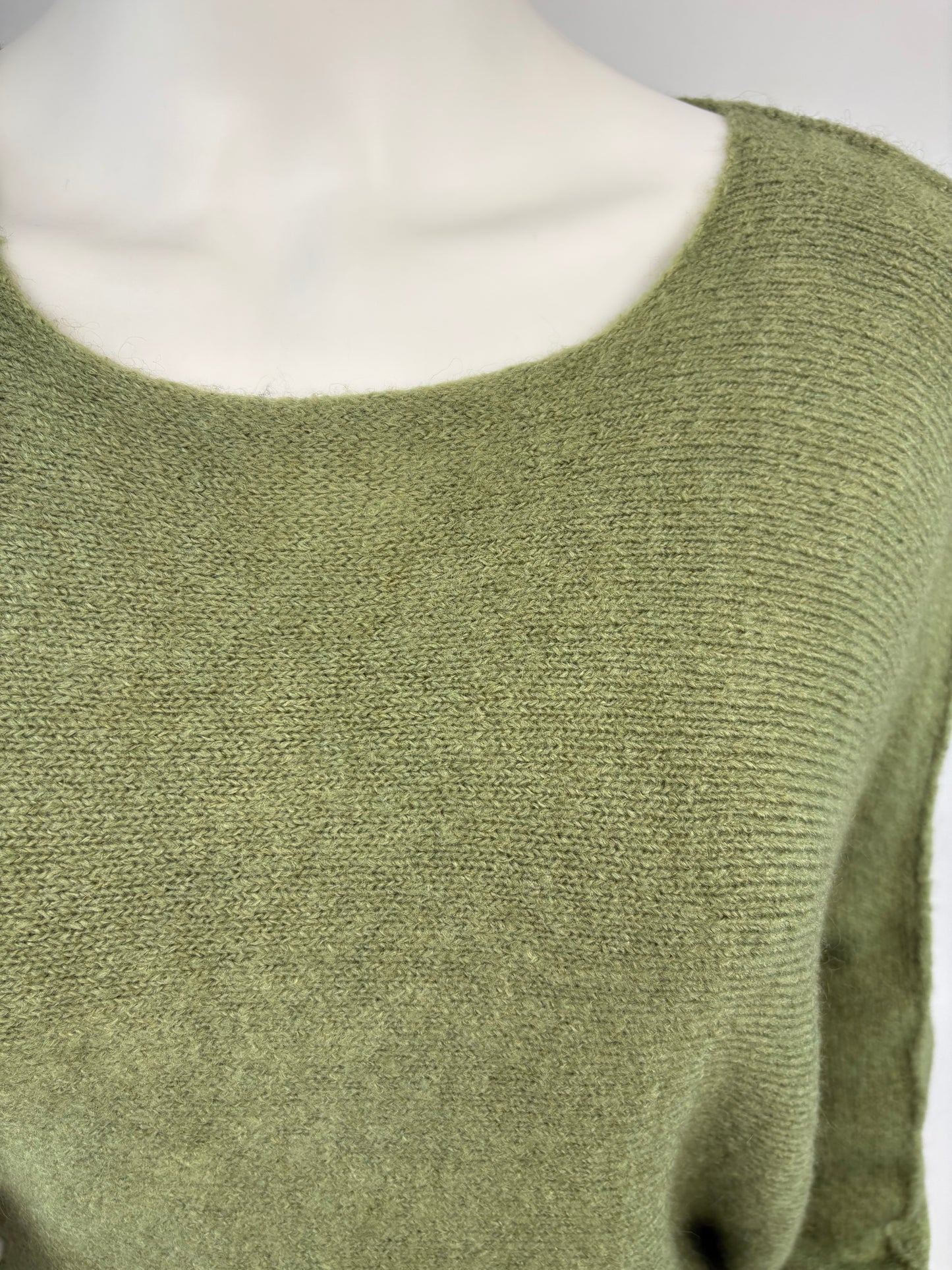 Strickpullover oliv, Gr. 36-42