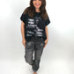 Shirt "Bon Journey" schwarz, Gr. 36-42