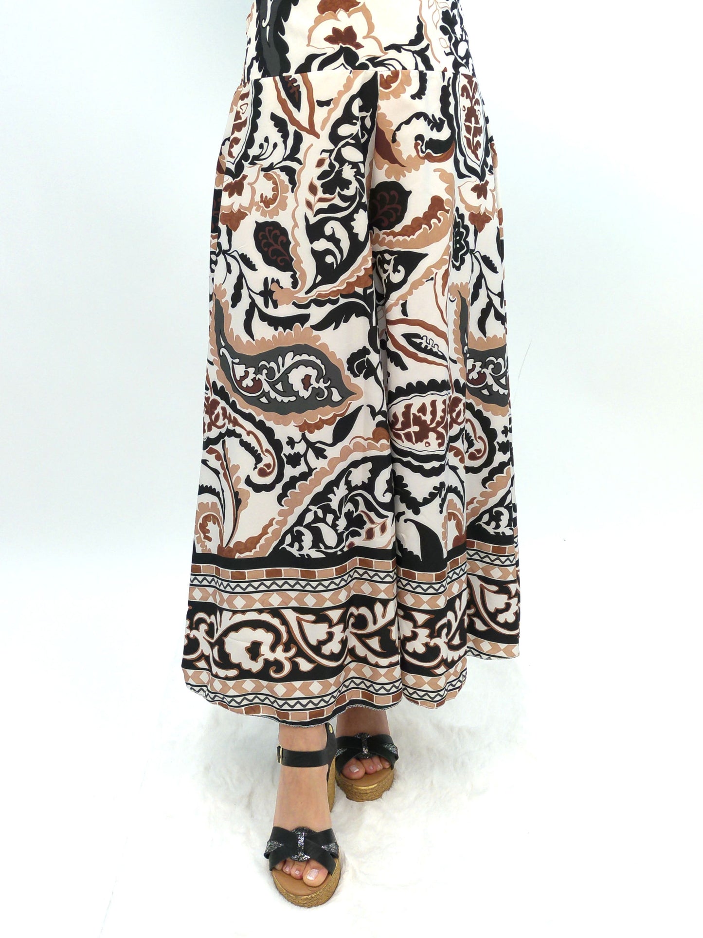 Sommerhose Paisley-Print braun/beige, Gr. 36-42