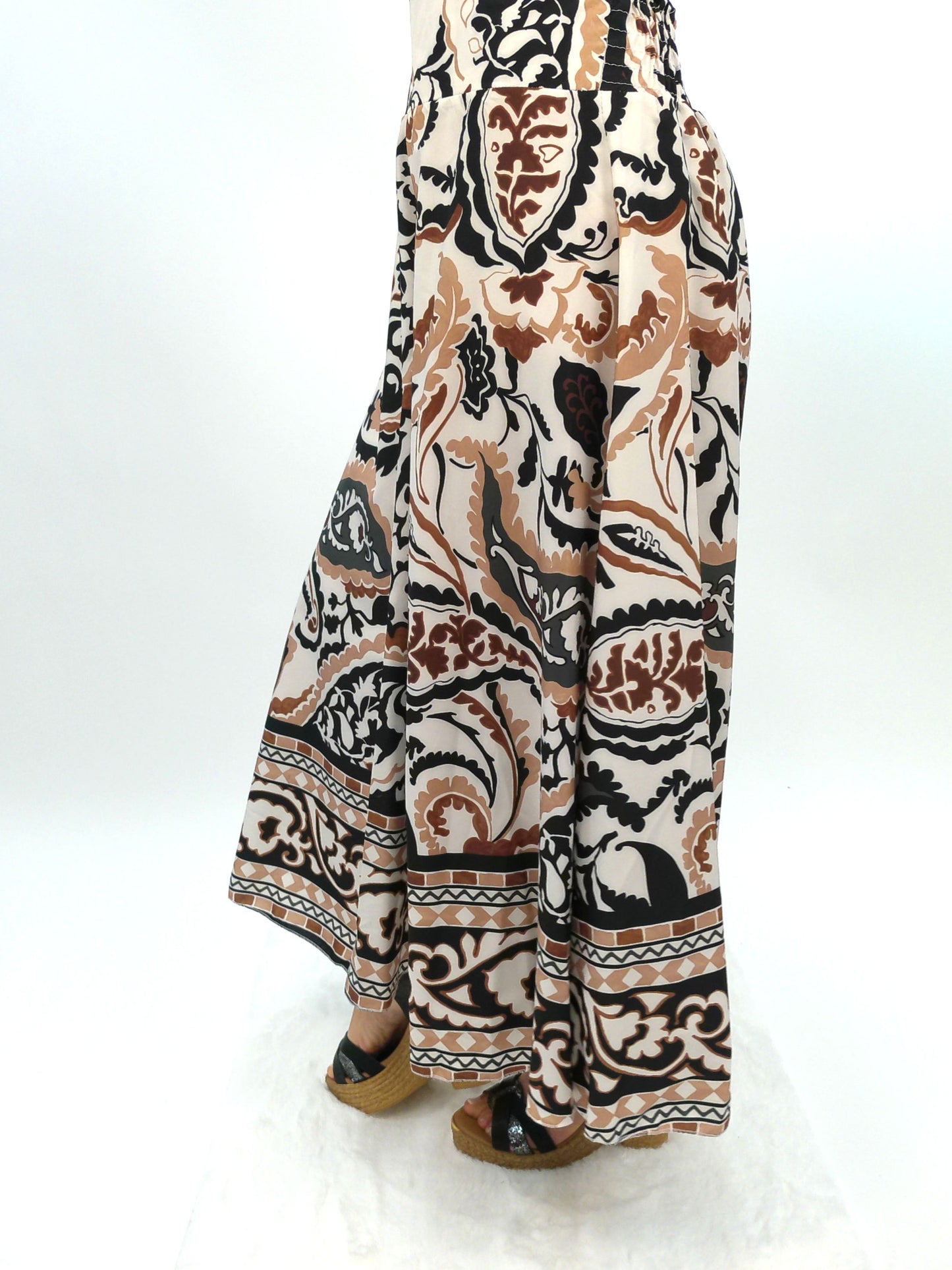 Sommerhose Paisley-Print braun/beige, Gr. 36-42