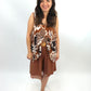 Sommertop braun/beige, Gr. 34-40