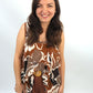 Sommertop braun/beige, Gr. 34-40