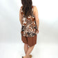 Sommertop braun/beige, Gr. 34-40