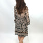 Midikleid Ethno oliv, Gr. 34-40