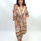 Midikleid Ethno cognac, Gr. 34-40