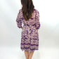 Midikleid Ethno lila, Gr. 34-40