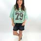 Oversize-Shirt "Los Angeles" mintgrün, Gr. 38-44