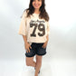 Oversize-Shirt "Los Angeles" beige, Gr. 38-44