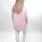 Shirt mit Kette rosa, Gr. 36-42