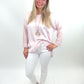 Shirt mit Kette rosa, Gr. 36-42
