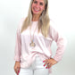 Shirt mit Kette rosa, Gr. 36-42