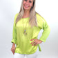 Shirt mit Kette apfelgrün, Gr. 36-42