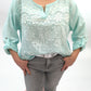 Bluse mint, Gr. 36-42