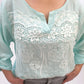 Bluse mint, Gr. 36-42