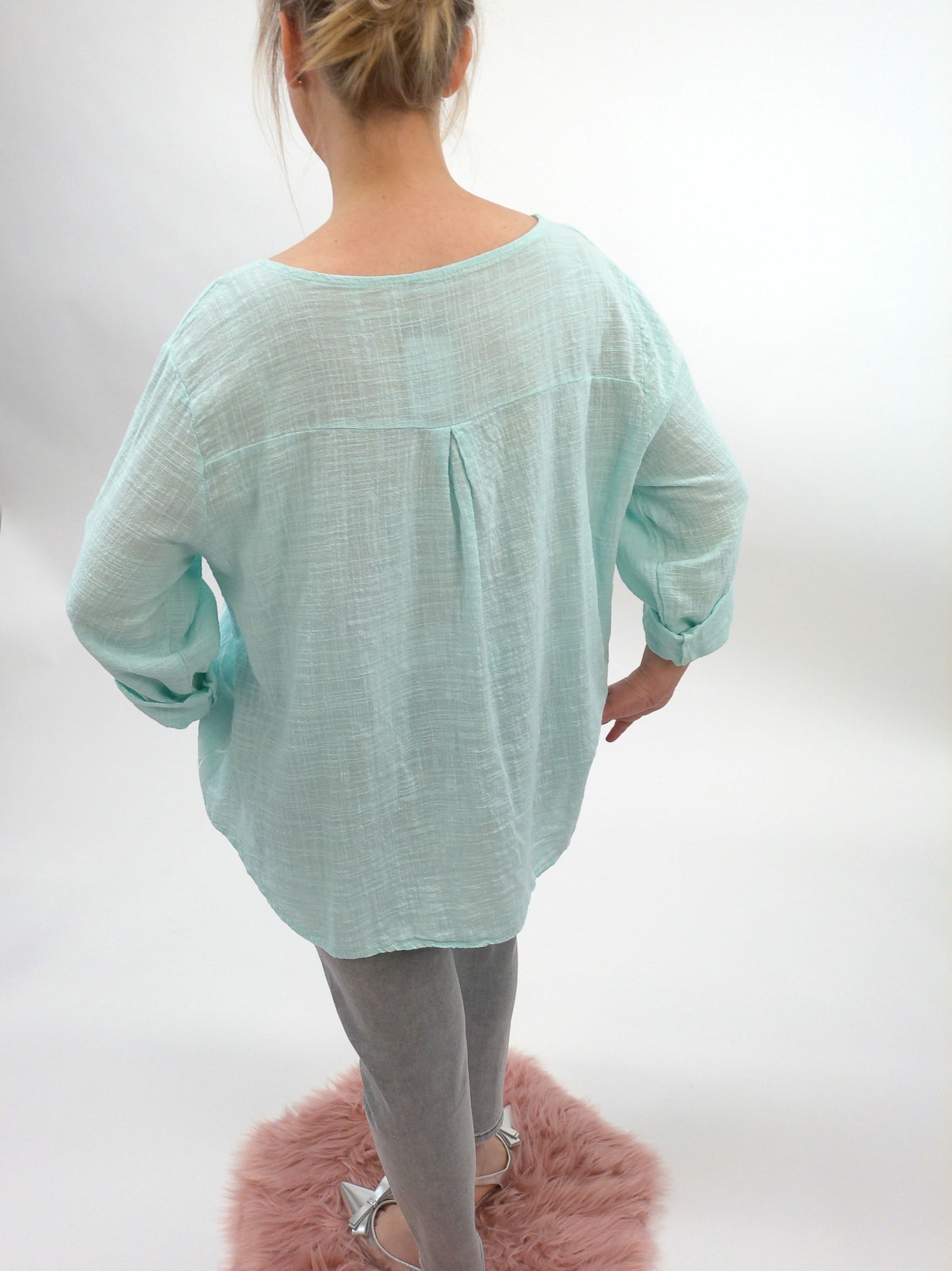 Bluse mint, Gr. 36-42