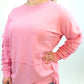 Pullover Cut-out Arm pink, Gr. 40-46