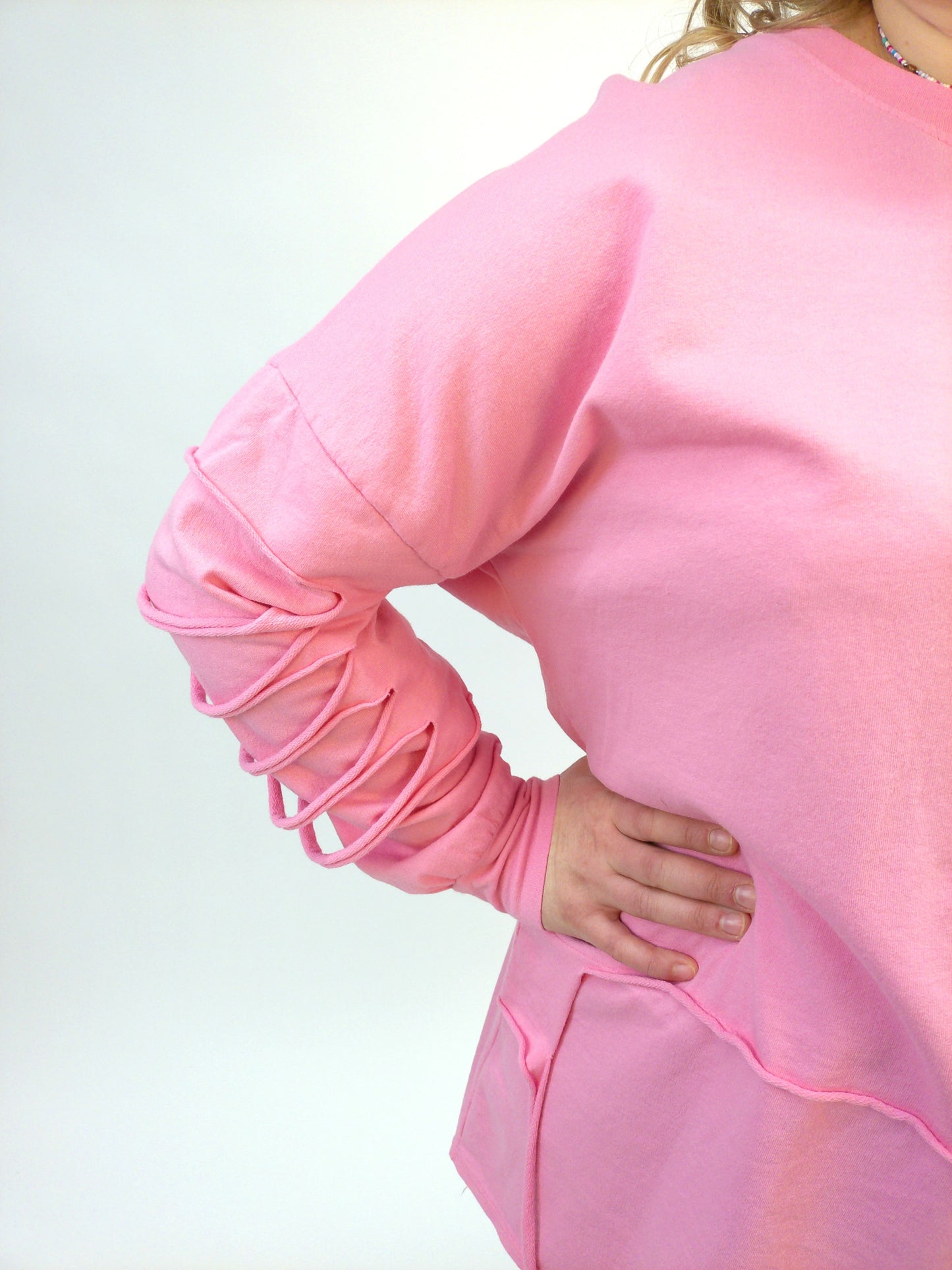 Pullover Cut-out Arm pink, Gr. 40-46