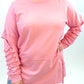 Pullover Cut-out Arm pink, Gr. 40-46