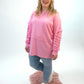 Pullover Cut-out Arm pink, Gr. 40-46