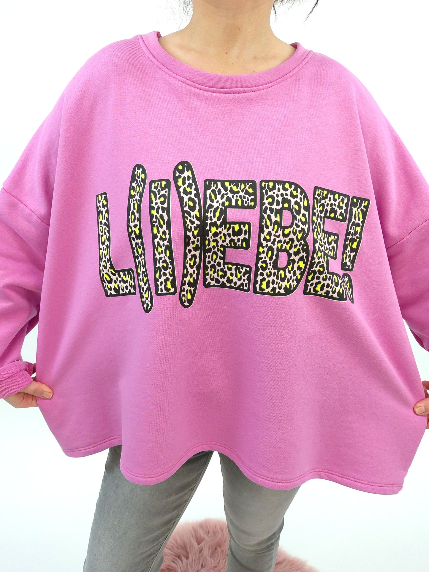 Pullover "L(I)EBE!", pink Gr. 38-44