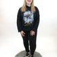 Hoodie "Stars" schwarz, Gr. 38-44